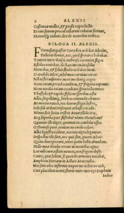 Ecloga II. Alexis.