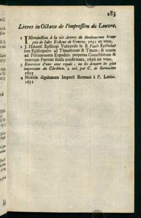 Livres in Octavo de límpression du Louvre