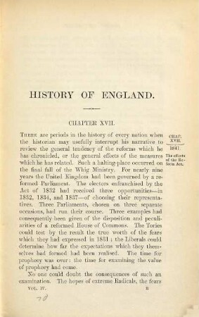 A history of England from the conclusion of the great war in 1815, 4