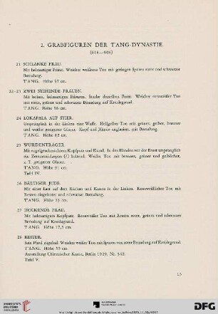 2. Grabfiguren der T’Ang-Dynastie (Nr. 618-906)