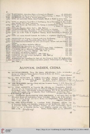 Ägypten, Indien, China (Nr. 863-886)