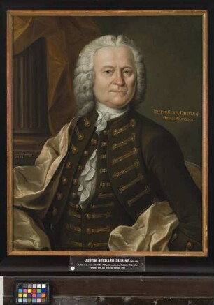 Bildnis des Justin Gerhard Duising, 1730-1761 Professor der Medizin in Marburg (1705-1761)