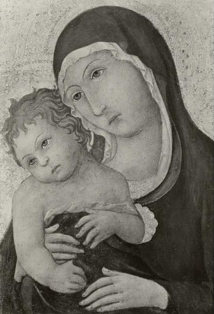 Maria mit dem Kinde in Halbfigur