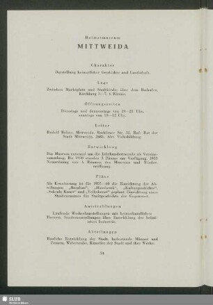 Heimatmuseum Mittweida