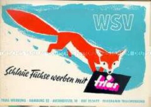 Kollektion von Werbematerialien zum Winter-Schluss-Verkauf