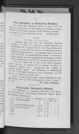 Eine Grabstätte im Catharinen Kirchspiel.