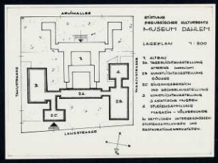 Museen Berlin-Dahlem: Lageplan