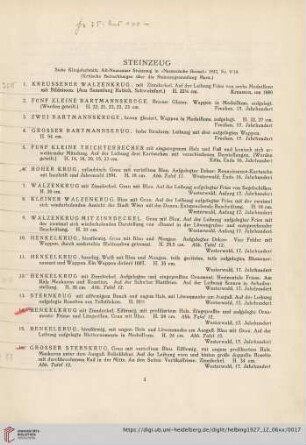 Steinzeug (Nr. 1-55)