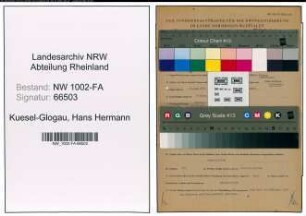 Entnazifizierung Hans Hermann Kuesel-Glogau, geb. 13.08.1913 (Kaufmaennischer Angestellter)