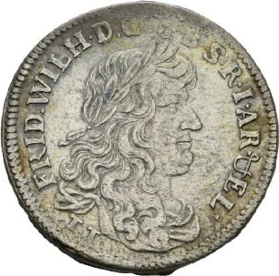 Dritteltaler des Kurfürsten Friedrich Wilhelm von Brandenburg, 1671