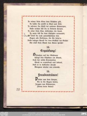 18. Erquickung!