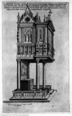 Basilicae S. Mariae Maioris de urbe a Liberio papa I usque ad Paulum V. Pont. Max., Taf. 85: Rom, S. Maria Maggiore, Altarziborium