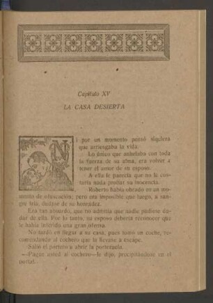 Capítulo XV - La casa desierta