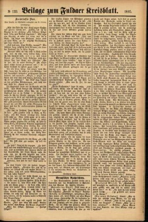 Zweite Ausgabe vom Samstag, den 09. November 1895.