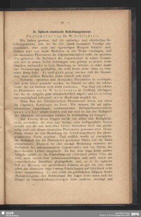 D. Optisch-chemische Belichtungsmesser