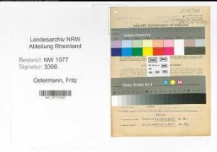 Entnazifizierung Fritz Ostermann , geb. 28.04.1901 (Bahnpolizist)