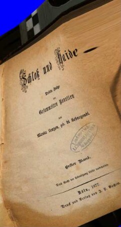 Schloß und Haide : dritte Folge der Gesammelten Novellen, 1