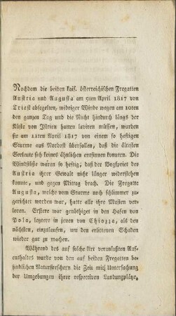 [Nachrichten: Juni 1817 - Juli 1818 ]