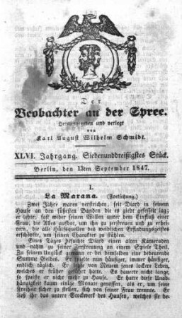37. Stueck, 13. September 1847