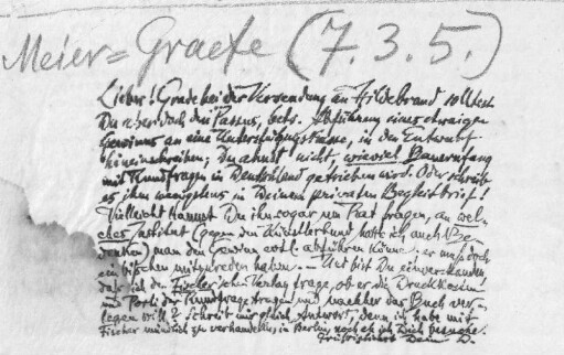 Brief an Julius Meier-Graefe