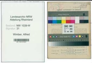 Entnazifizierung Alfred Wimber , geb. 23.11.1917 (Finanzbeamter)