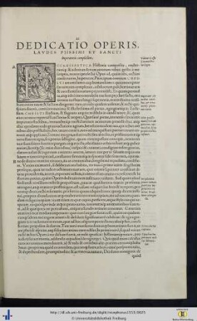 Dedicatio Operis Laudes Piissimi Et Sancti Imperatoris complectens.