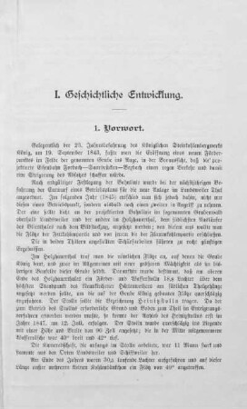 I. Geschichtliche Entwicklung.