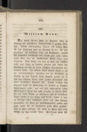 XIV. William Penn.