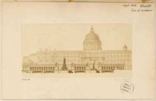 Umgestaltung der Schlossfreiheit, Berlin Monatskonkurrenz September 1874: Ansicht