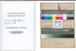 Entnazifizierung Wilhelm Hoehenbergen , geb. 29.09.1907 (Techniker)