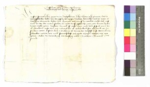 Gottfried, Bischof zu Würzburg an Graf Albrecht von Hohenlohe, Horneck und Hartheim.