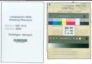 Entnazifizierung Hermann Scheidgen , geb. 21.05.1891 (Haendler)