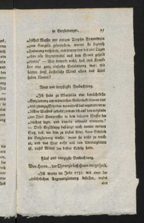 27-37, Gehe man die uebrigen Goulardischen Beobachtungen ...