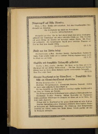 Englische und französische Teilangriffe gescheitert.
