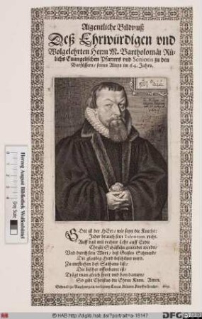 Bildnis Bartholomäus Rulich (Rülich)