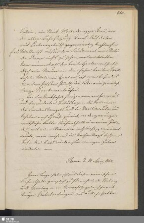 Roma. d. 14 März 1854.