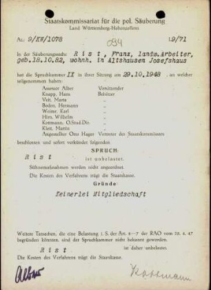 Rist, Franz