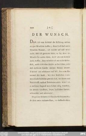 Der Wunsch.