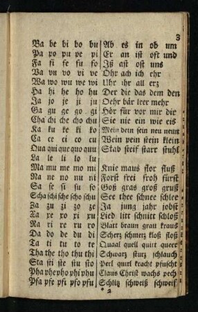 [Silben, Wörter, Sprichwörter, Sittensprüche und Gebete]