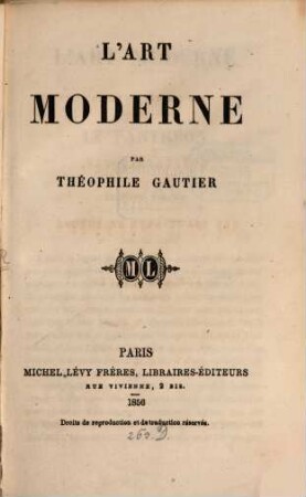L' art moderne
