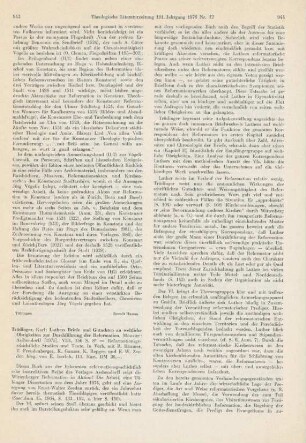 943-945 [Rezension] Trüdinger, Karl, Luthers Briefe und Gutachten an weltliche Obrigkeiten zur Durchführung der Reformation