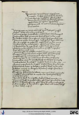 [fol. 40] Rektorat Caspar Grünwald 1488