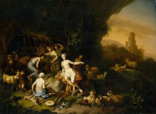 Hirtinnen und Herden