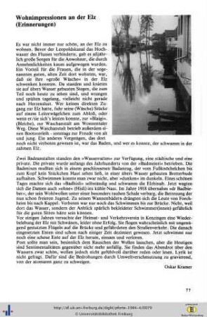 Wohnimpressionen an der Elz (Erinnerungen)