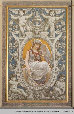 Ausmalung des Treppenhauses im Palazzo Grifoni Budini Gattai : Weibliche Allegorien