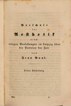 Jean Paul's sämmtliche Werke, 19