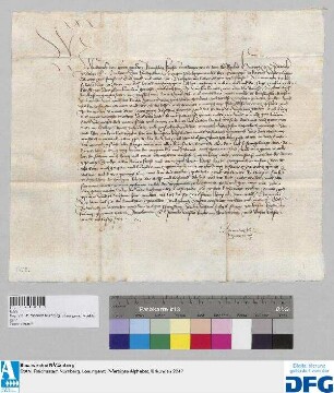 Kaiser Friedrich III. gebietet dem Herzog Ludwig IX. von Bayern-Landshut, die Bamberger Richtung zu beobachten.