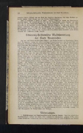 Schleswig-Holsteinische Musiksammlung der Stadt Neumünster.
