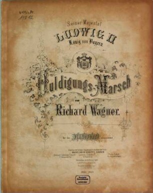 Huldigungs-Marsch : für d. Pianoforte einger.
