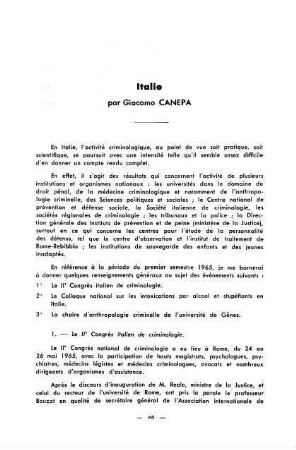 86-91, Italie